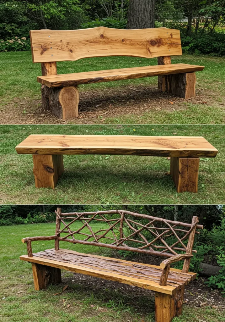 Rustic and Naturalistic Designs-Benches Garden Bench