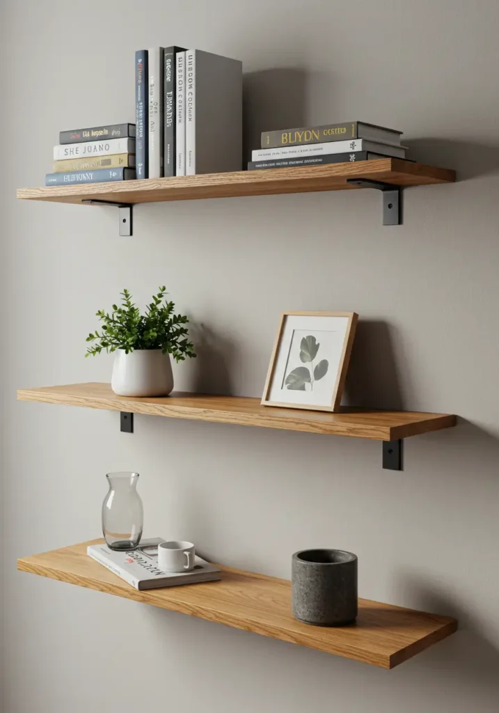 Thin Profile Floating Shelves