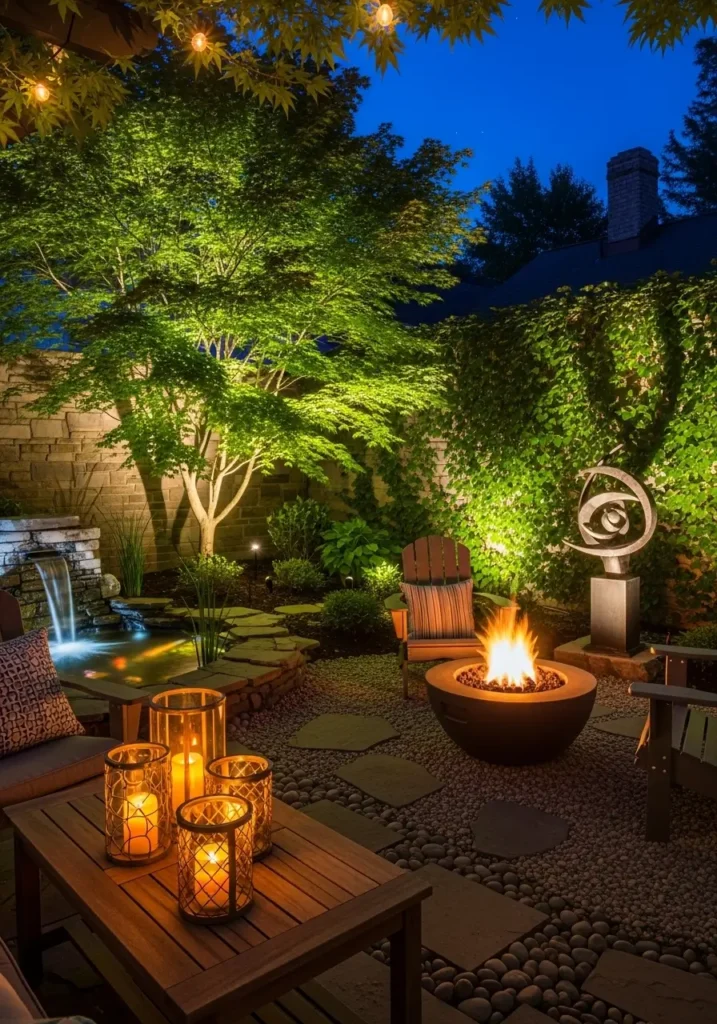 Accent Lighting Ideas- small backyard