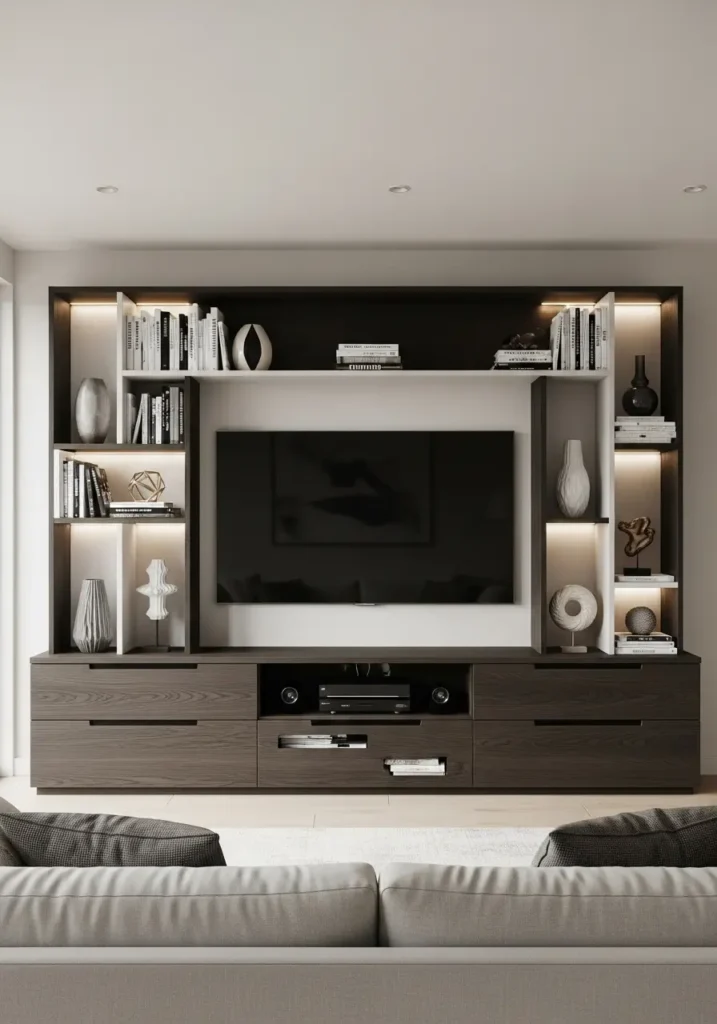 Built-in Media Wall System