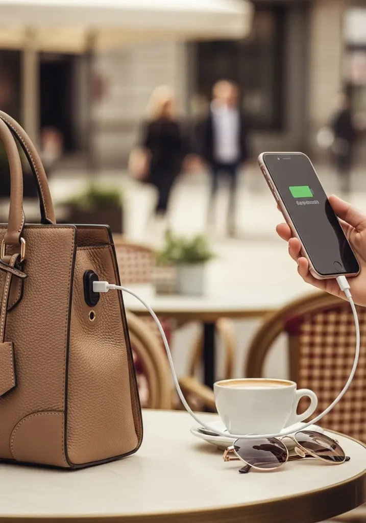 Charging Port Handbag