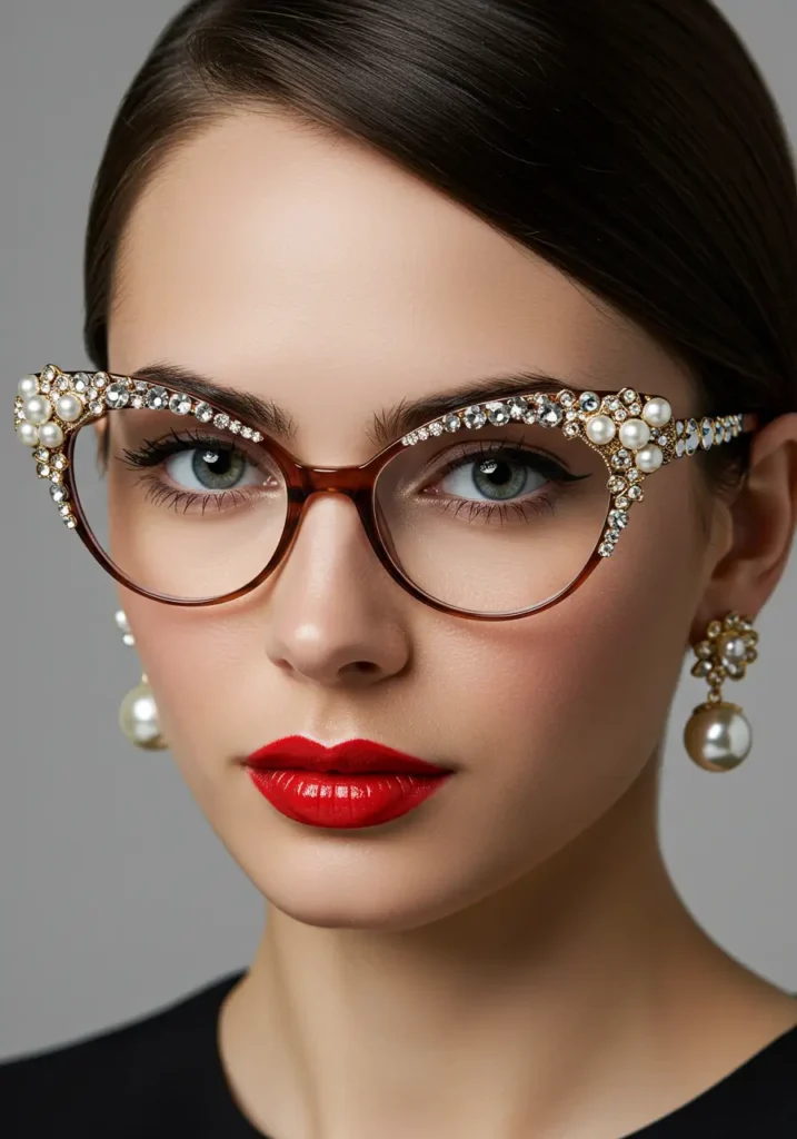 Embellished and Glamorous Cat-Eye