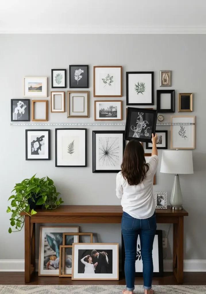 Gallery Wall Layout Issues-Busy or Off-Center Layout