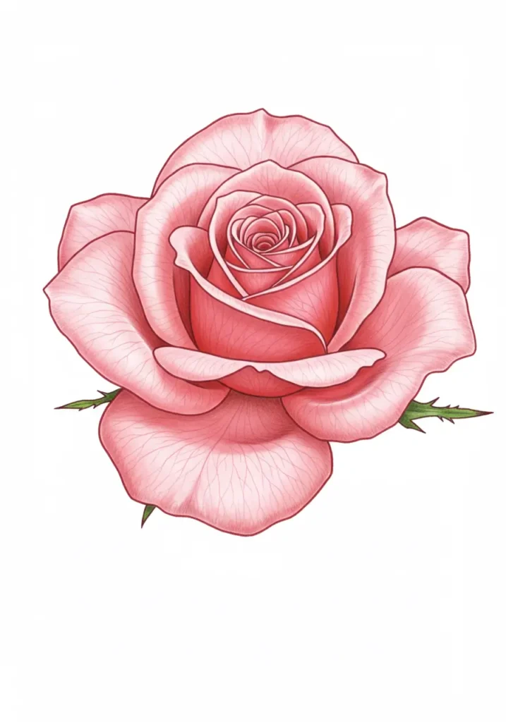 How to Draw a Rose