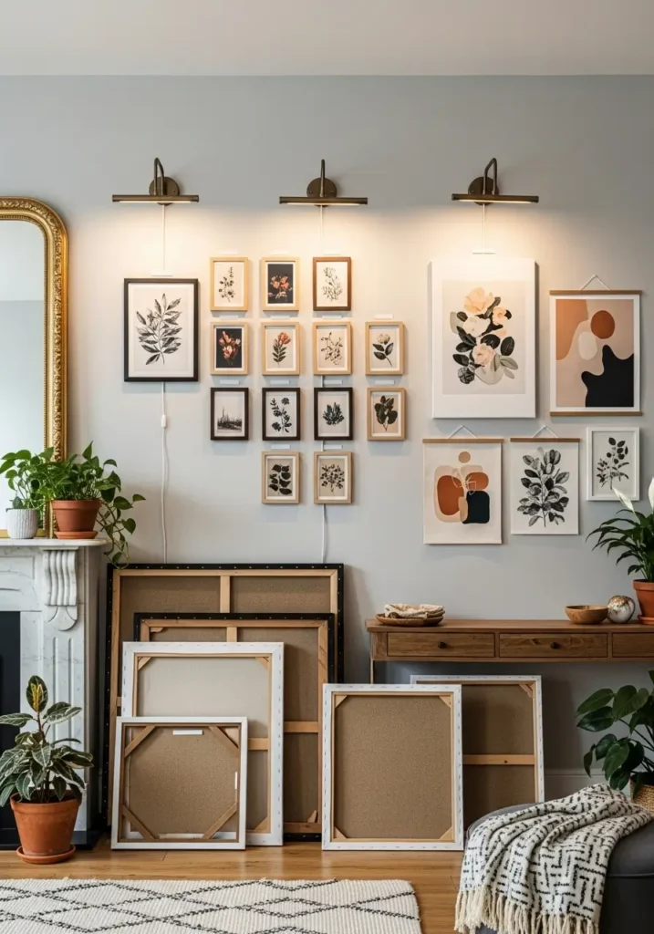 Renter-Friendly Gallery Wall Layout
