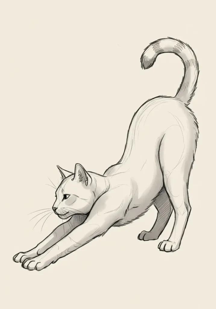 Stretching Cat