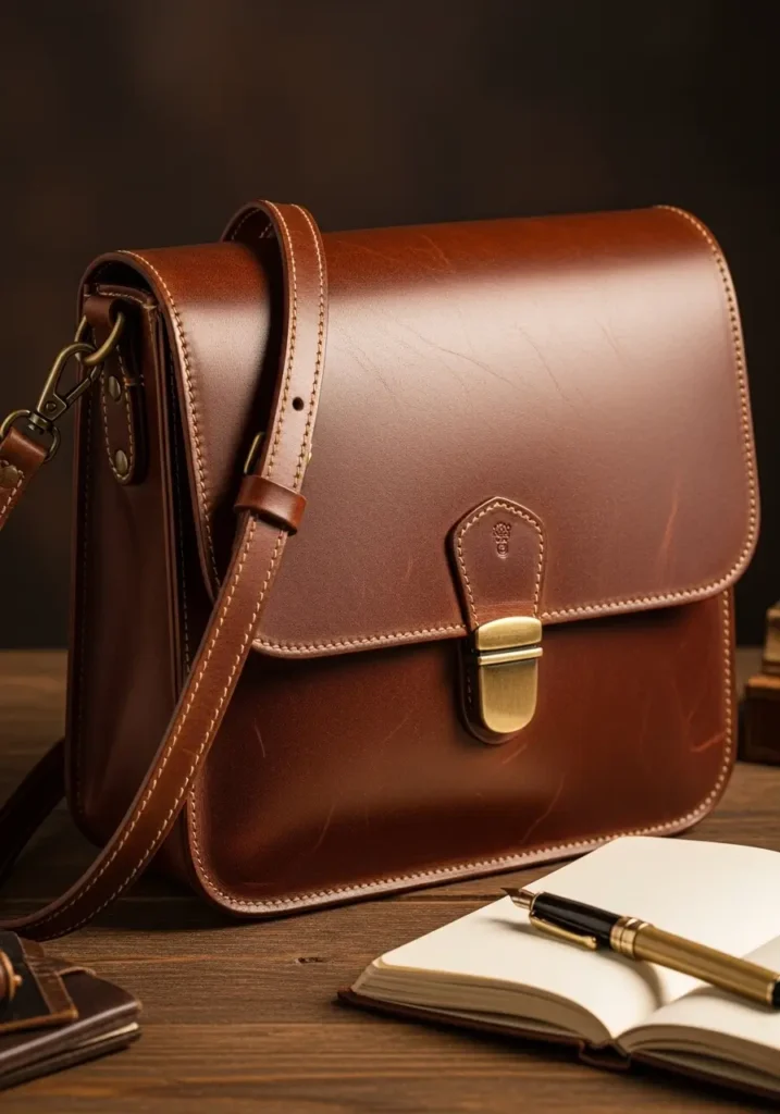 full-grain leather- handbags