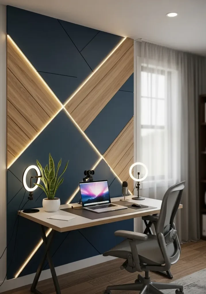 Behind Your Desk- office accent wall