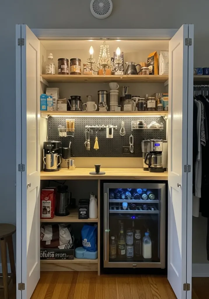 Closet Conversion Coffee Bar