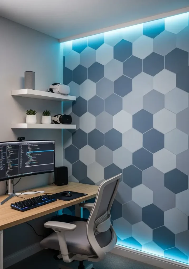 Cool Modern- office accent wall