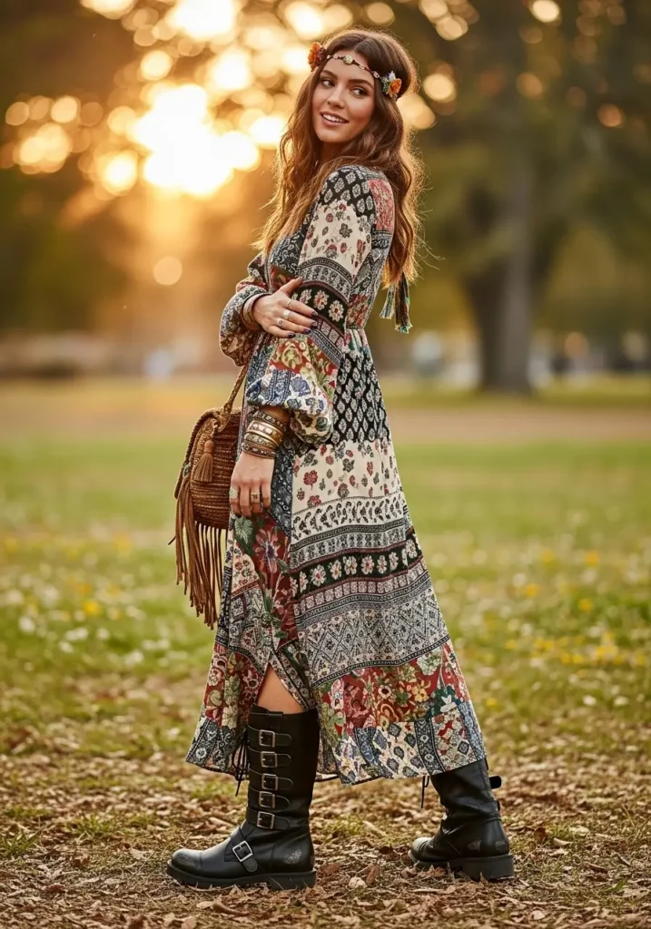 Festival Vibes- Black Boots for Women