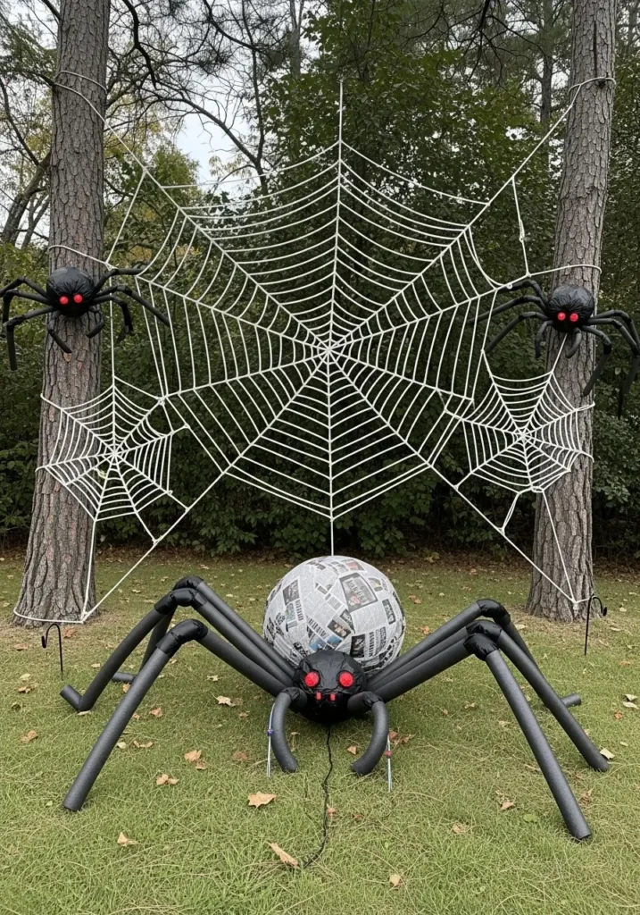 Giant Spider Webs- Diy Halloween