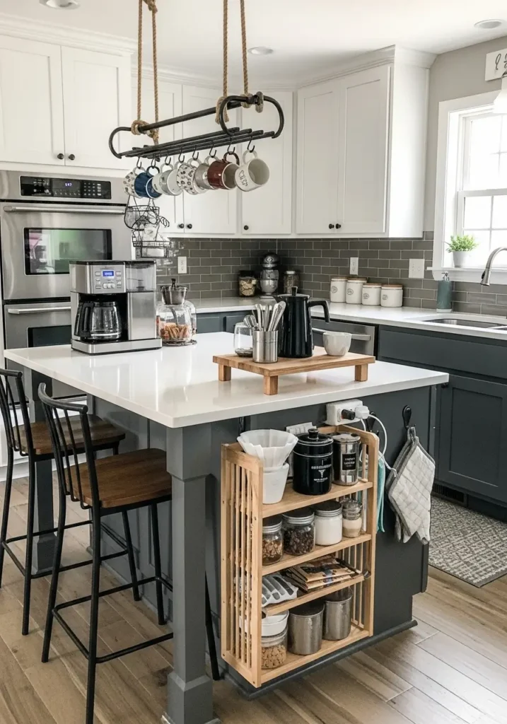 Kitchen Island Coffee Corner