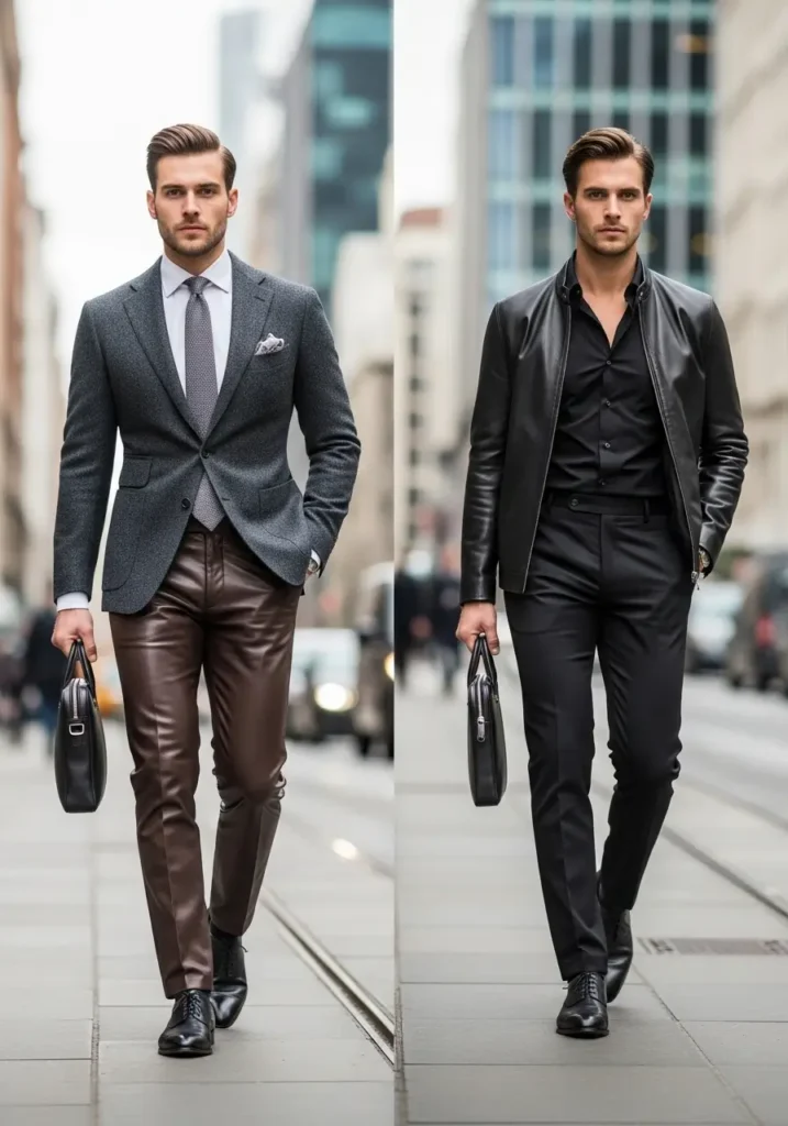 Leather Accent Innovation- For men