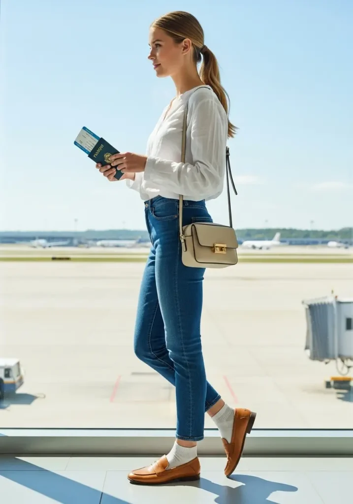 Master the Sockless Professional Look- Airport Outfit Secrets