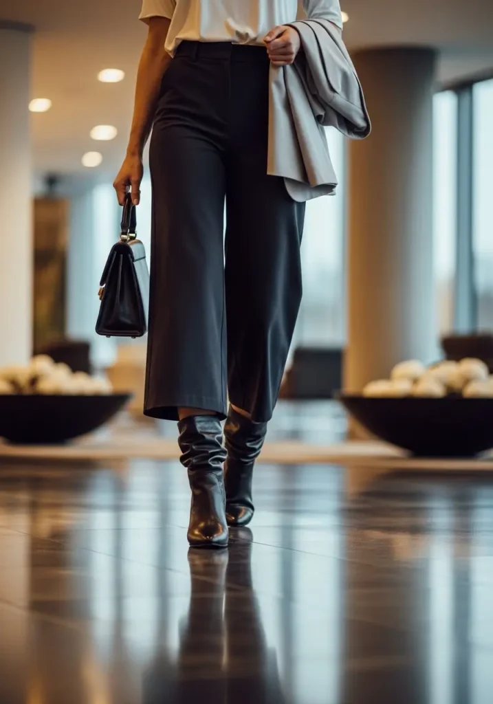 Office to Evening- Black Boots for Women