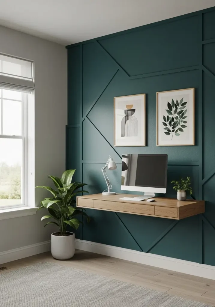 Opposite the Entrance- office accent wall