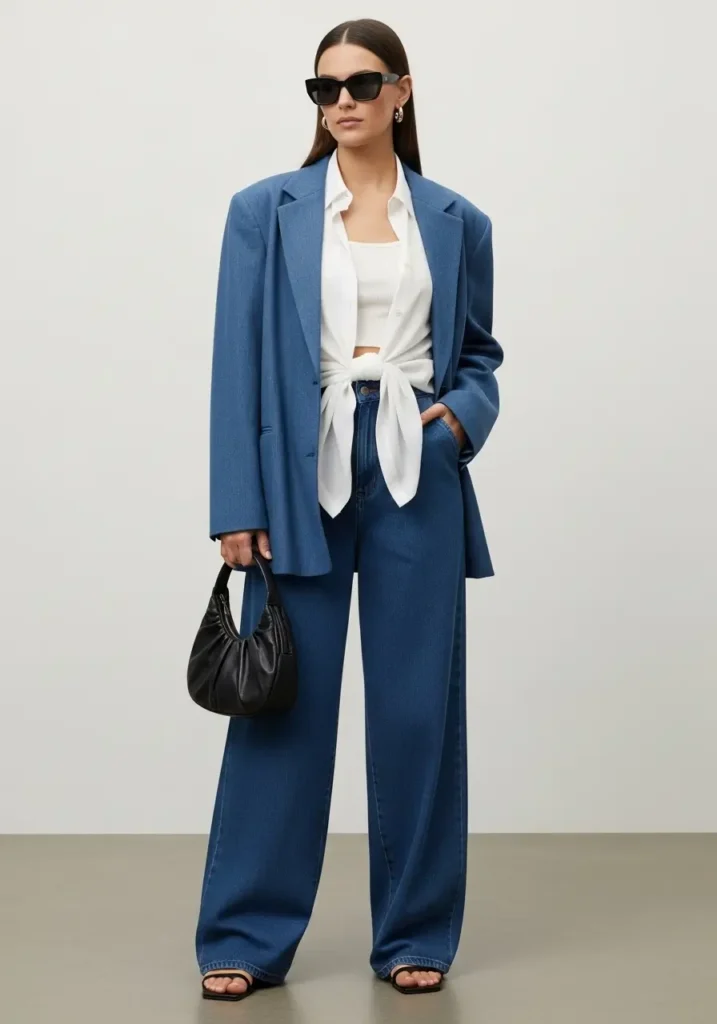 Play with Proportions and Volume-Wearing Wide-Leg Pants