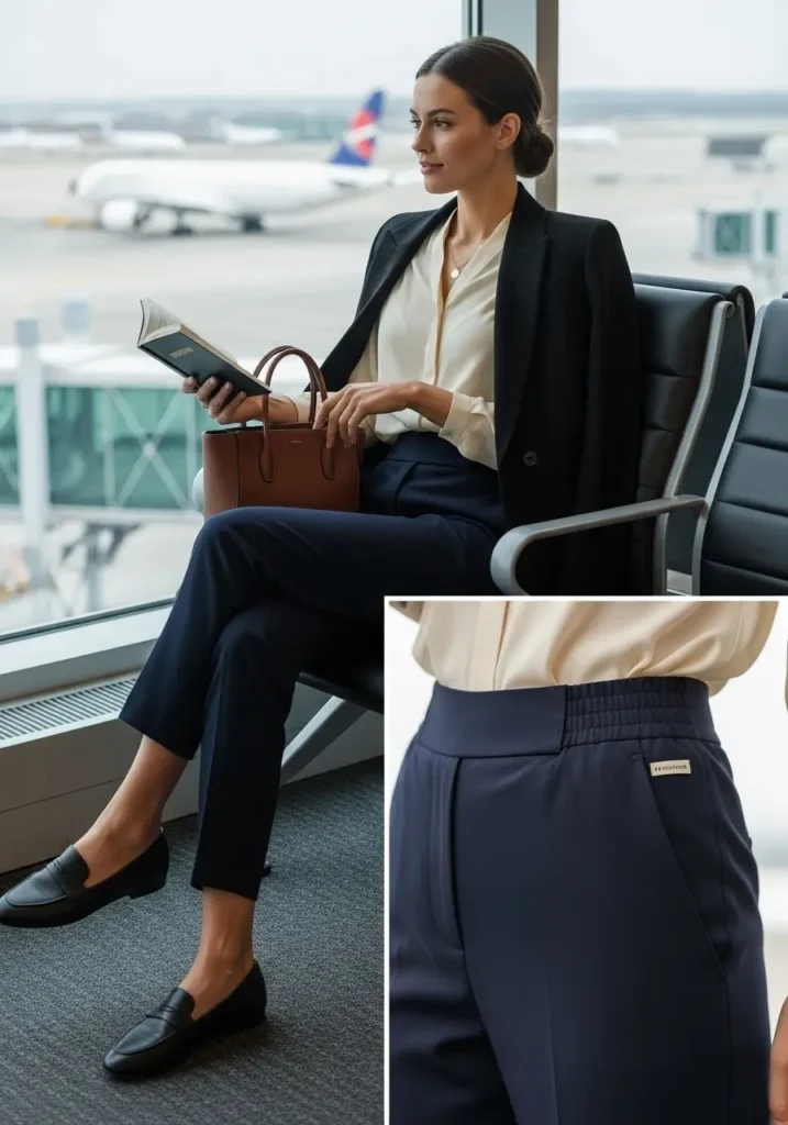 Prioritize Waistband Flexibility- Airport Outfit Secrets