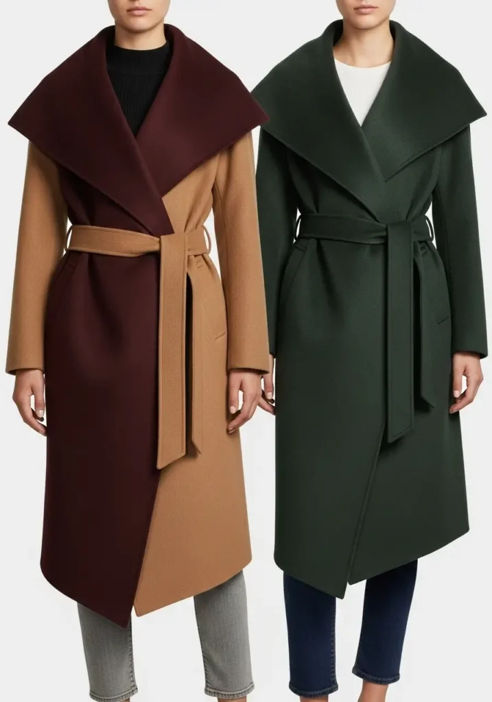 The Architectural Wool Wrap Coat