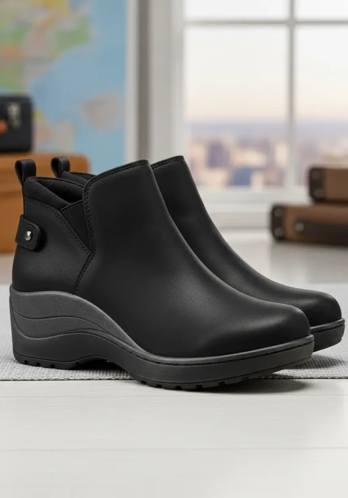 Travel Ready- Black Boots for Women