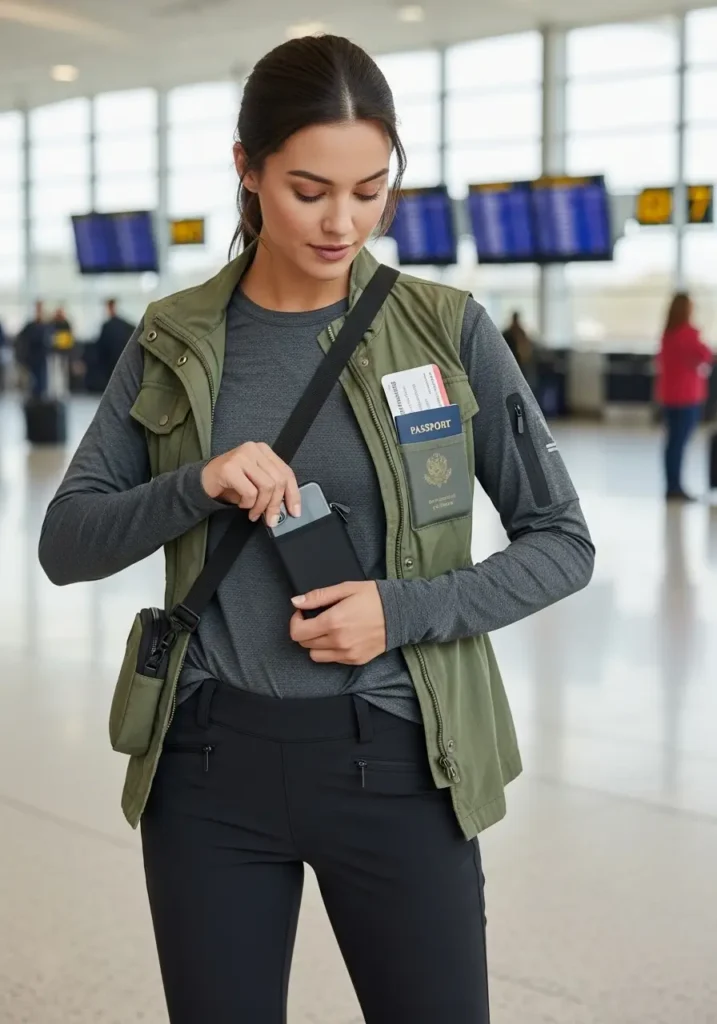 Utilize Hidden Storage Solutions- Airport Outfit Secrets