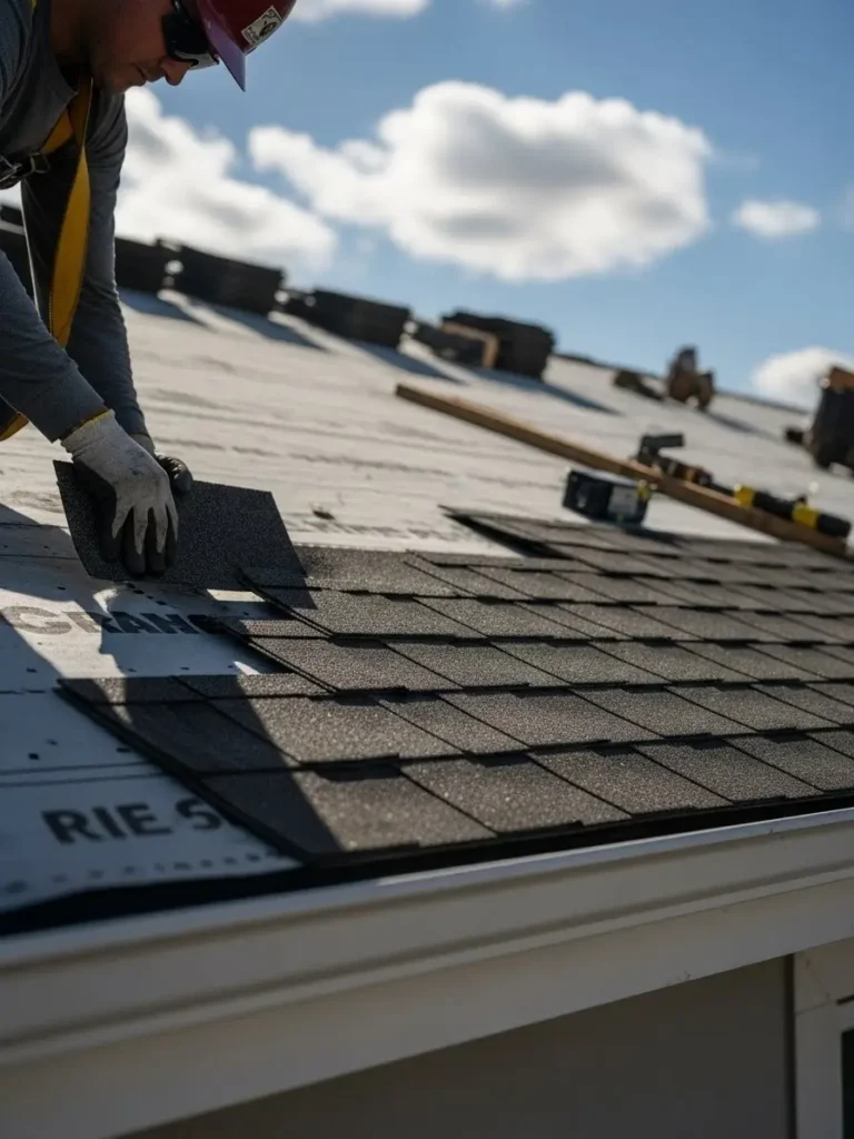 Roof installation quality moment